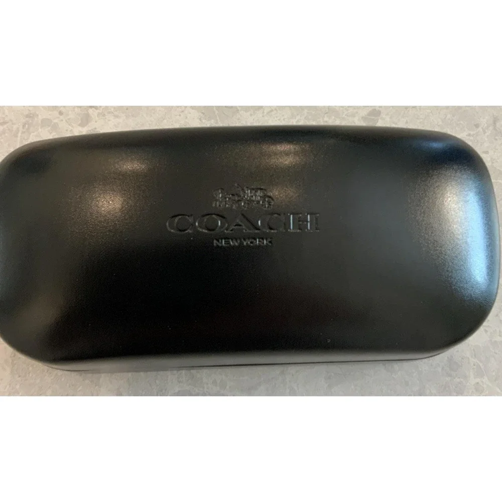 Coach New York Glasses Case Black Hard Clamshell 6.5